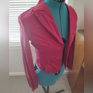 Odds n' Evens blazer small burgundy